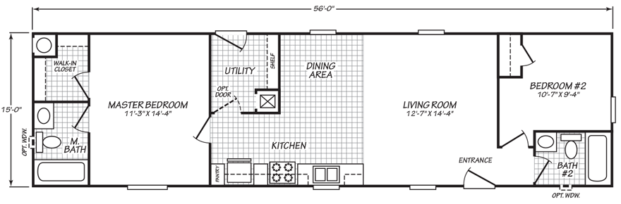 Single Wide Mobile Home Floor Plans 2 Bedroom • Andrewlymanart