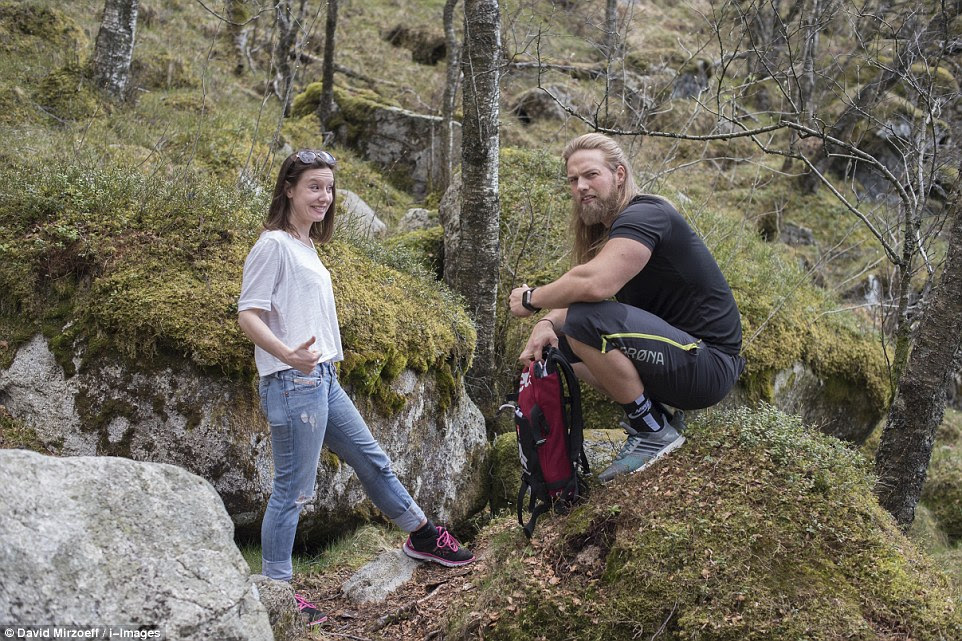 Not such a cheap date: At six-foot-six, Lasse says he 'needs a bunch of beer to get tipsy' on a date and believes in taking things slowly. He's a serial monogamist and has had three major relationships so far