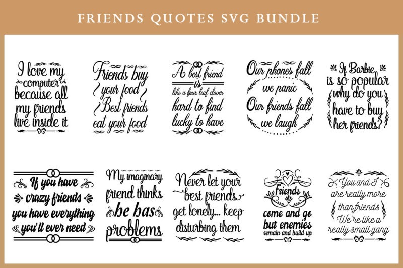 Pic To Svg Free Friends Quotes Svg Bundle Scalable Vector Graphics Design