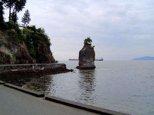 加拿大溫哥華史丹利公園Siwash Rock/無限台南