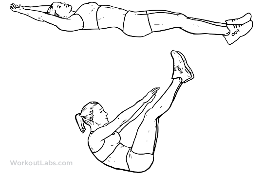 Resultado de imagen de JACKKNIFE SIT-UP