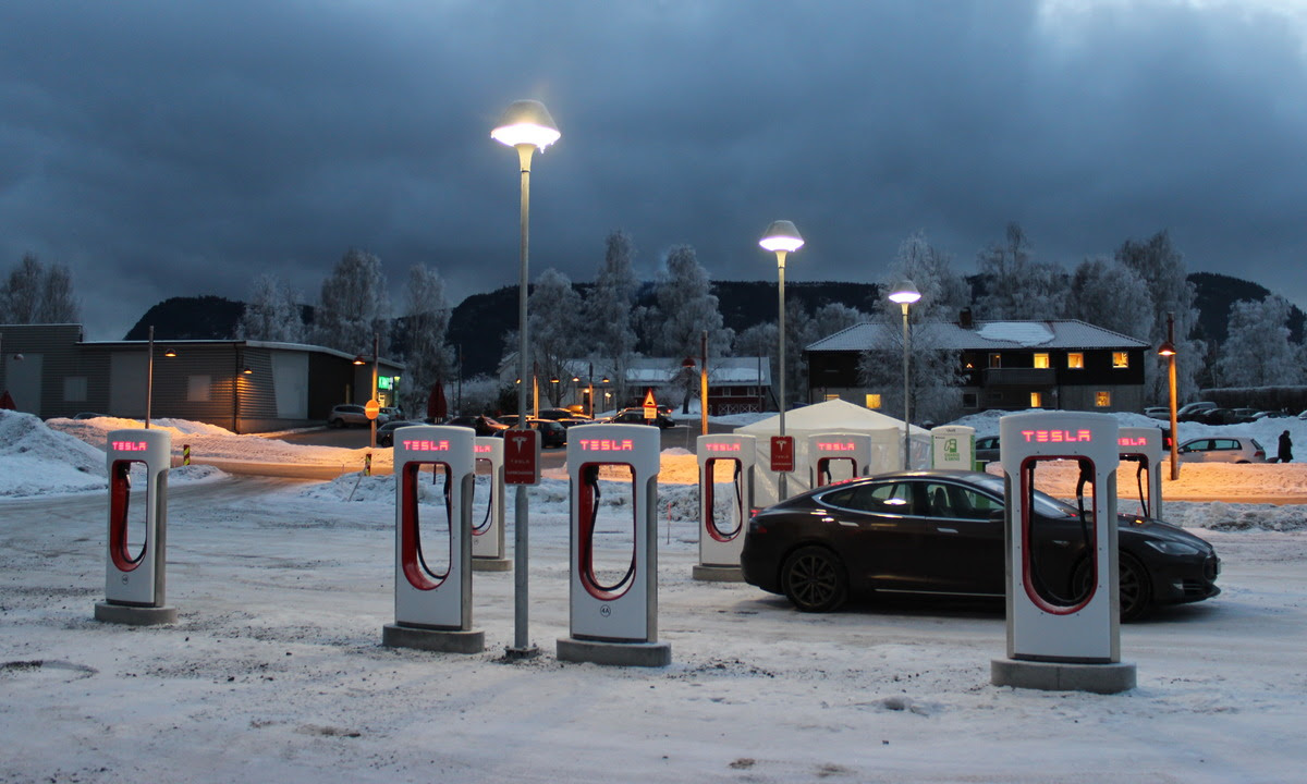 Tesla Ladestasjoner Kart Kart