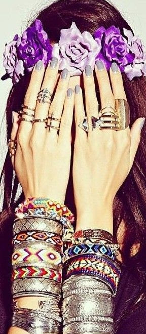 http://www.pinterest.com/pin/58828338857048969/ boheme style stacking ♥✤ | Keep the Smiling | BeStayBeautiful