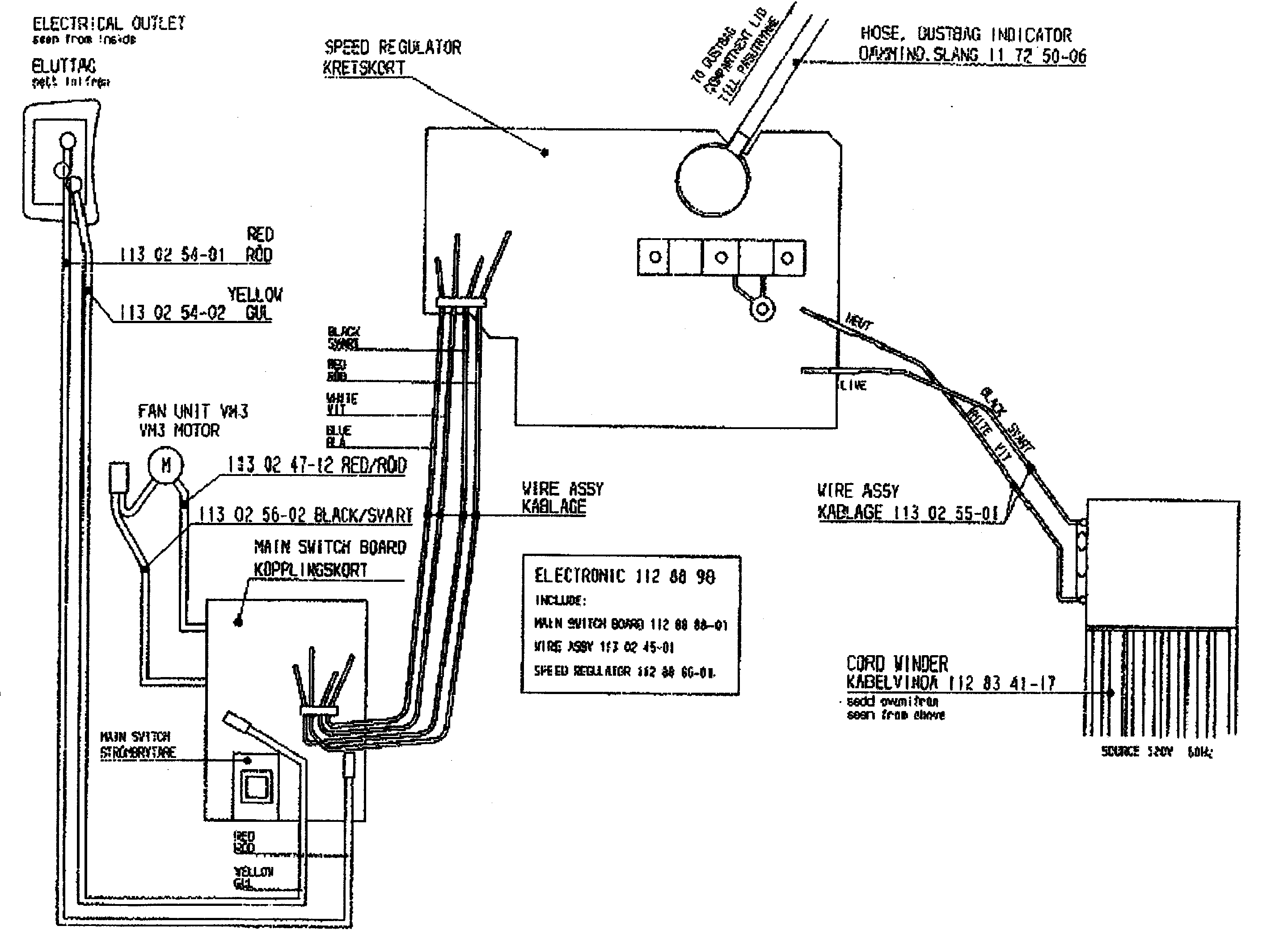 Oreck Vacuum Motor Wiring