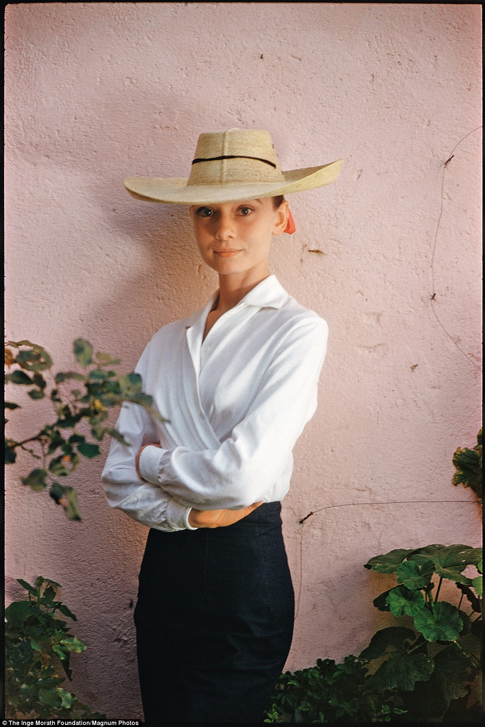 Morath, who grew up in Nazi Germany, photographed a number of famous subjects, including actress Audrey Hepburn (pictured here in 1959)
