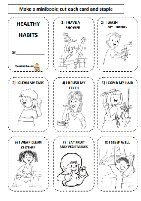 Healthy Habits For Kindergarten Worksheets - Healthy Habits For