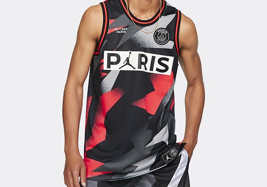 Psg Infrared Jersey  Nike Air Jordan Paris SaintGermain PSG Mesh