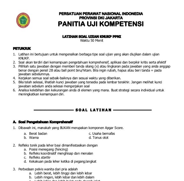 Contoh Soal Psikotes Ptpn