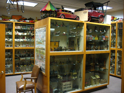 Everything's behind glass cases