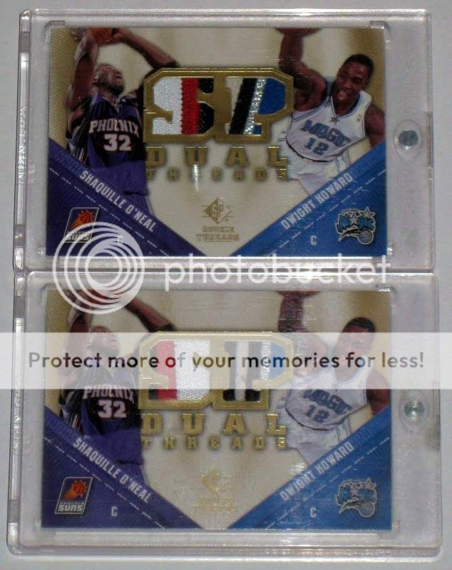 Shaquille O'Neal / Dwight Howard 08-09 SP Rookie Threads Dual Threads