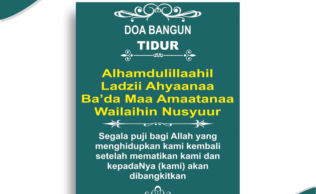 Doa Tidur Dan Bangun Tidur Islam - Kumpulan Doa