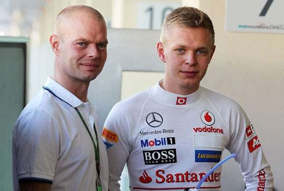 Dad and son: Jan Magnussen and Kevin Magnussen