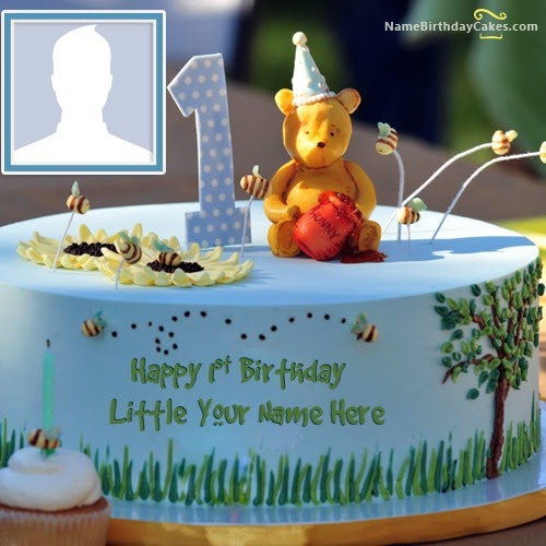 Birthday Cake For 1 Year Old Boy With Name - GreenStarCandy