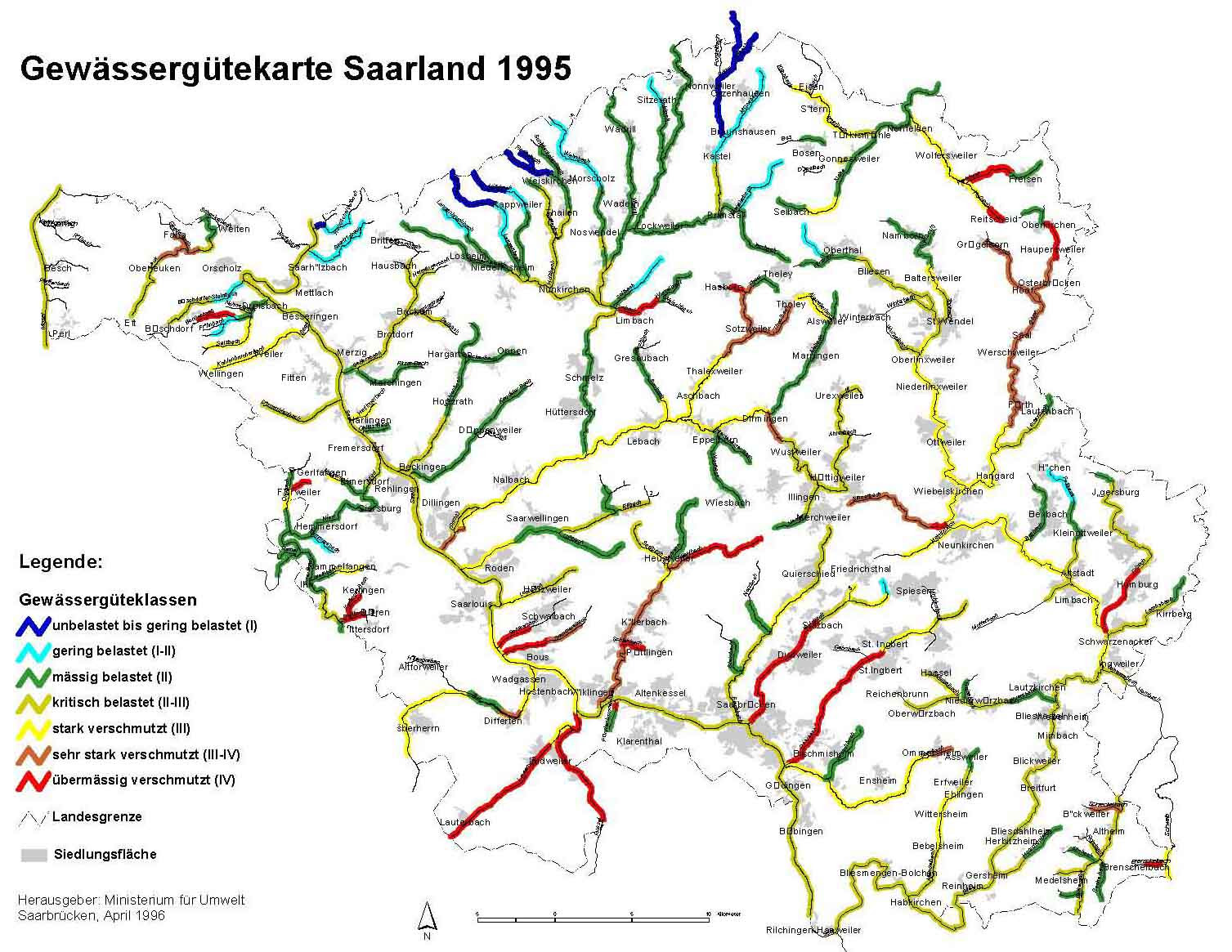 Saarland Karte Deutschland