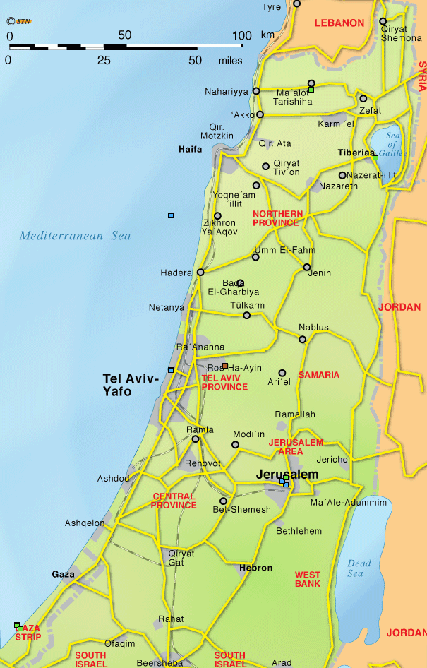 MAPA DE ISRAEL ~ World Of Map