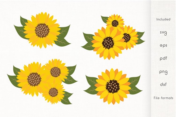 Sunflower Svg Free Download - Free Layered SVG Files