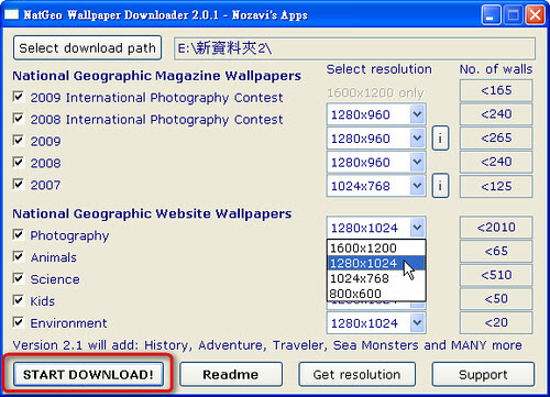 Natgeo Wallpaper Downloader 單鍵下載國家地理頻道高解析攝影照片桌布全集