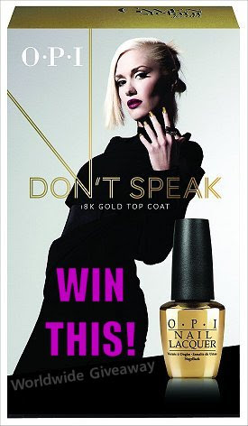 OPI Don't Speak 18K Gold Top Coat Giveaway