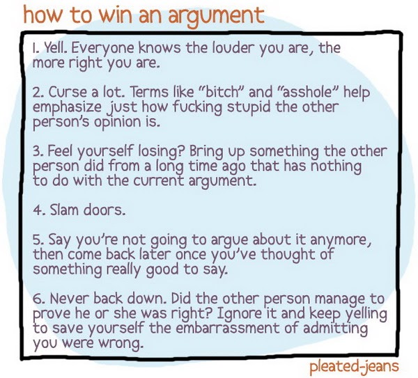 How to win an argument
