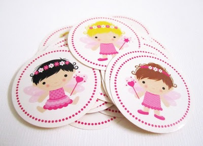 36 Cute Fairy Stickers Labels