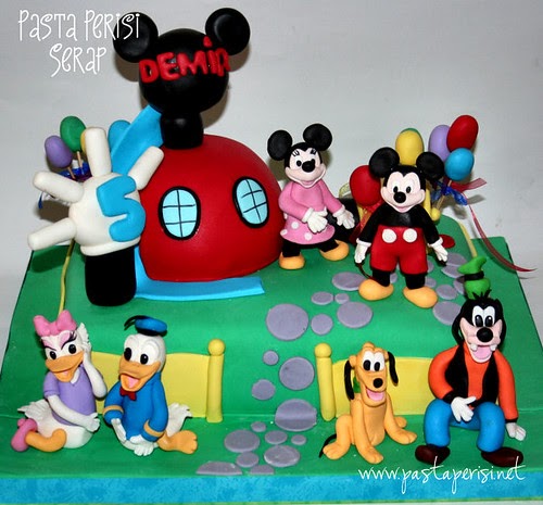 PASTA PERİSİ SERAP PASTA TASARIM MiCKEY MOUSE CLUB HOUSE (MiCKEY�NİN