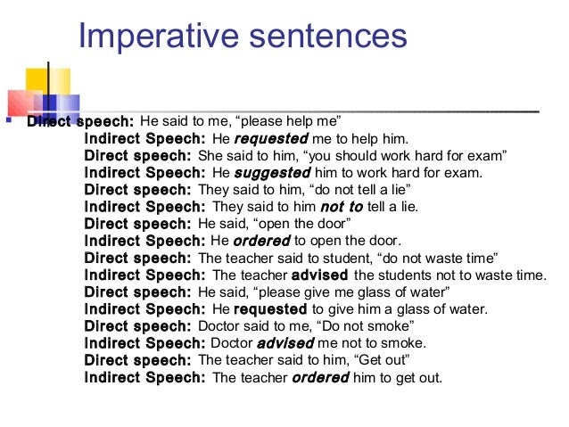 Write the sentences in reported speech. Indirect Speech.imperative sentence. Indirect Speech imperative. Imperative sentences reported Speech. Imperative in reported Speech.