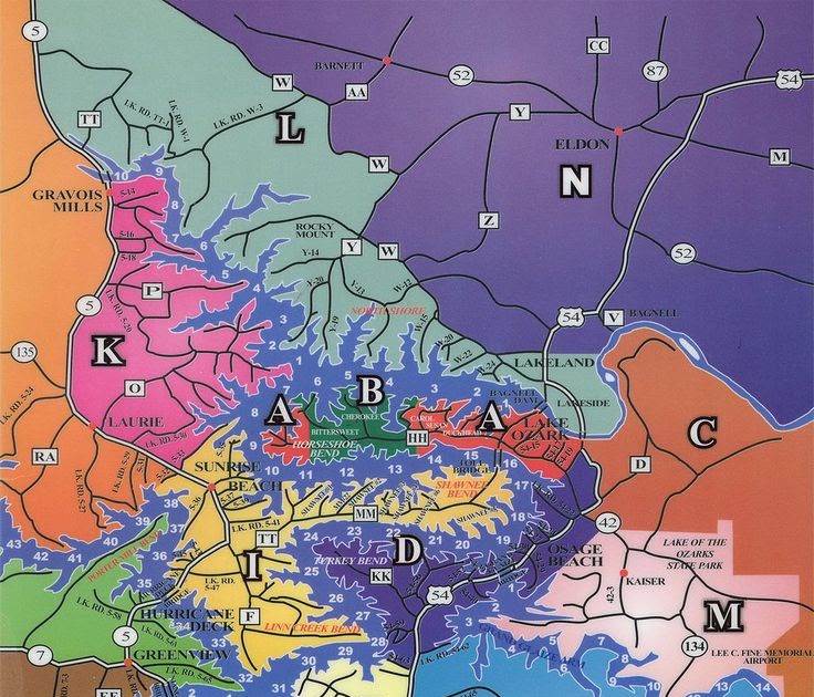35 Map Of Lake Of The Ozarks - Maps Database Source