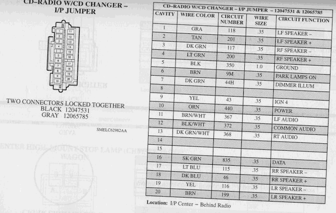 2004 Corvette Cd Changer Wiring Diagram