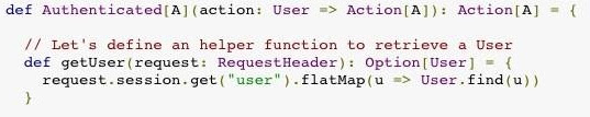 flatMap example in the Play Framework