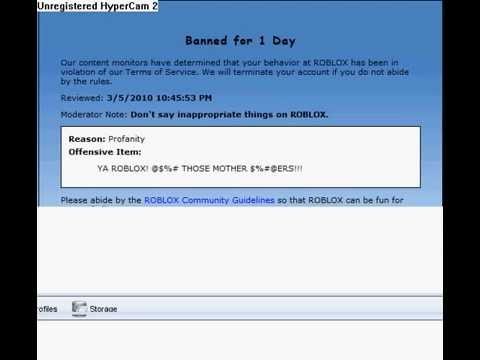 Roblox Banned Account