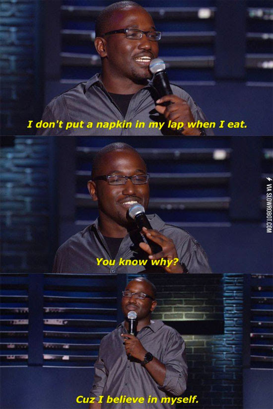 Hannibal Buress on napkins | Tacky Harper's Cryptic Clues