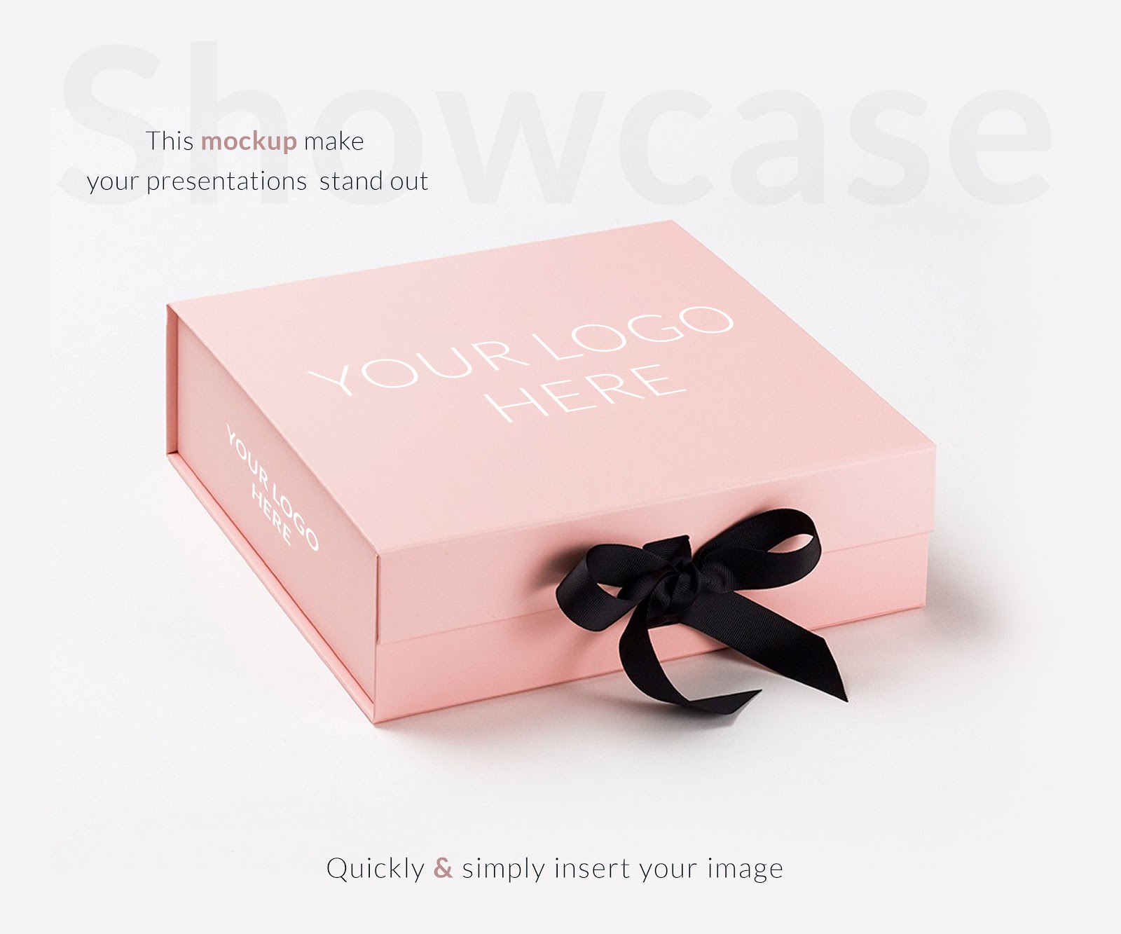 12244+ Gift Box With Ribbon Mockup Yellow Images Object