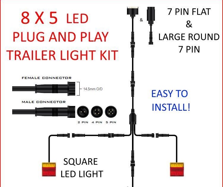 Trailer Light Wiring Kit - Hopkins Towing Solutions Multi-Tow Trailer