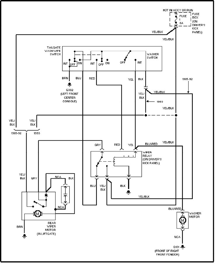 Intermittent Wiper Relay Wiring Diagram - Home Wiring Diagram