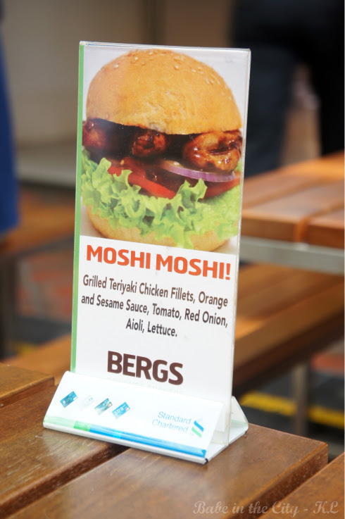 Bergs Burger display card