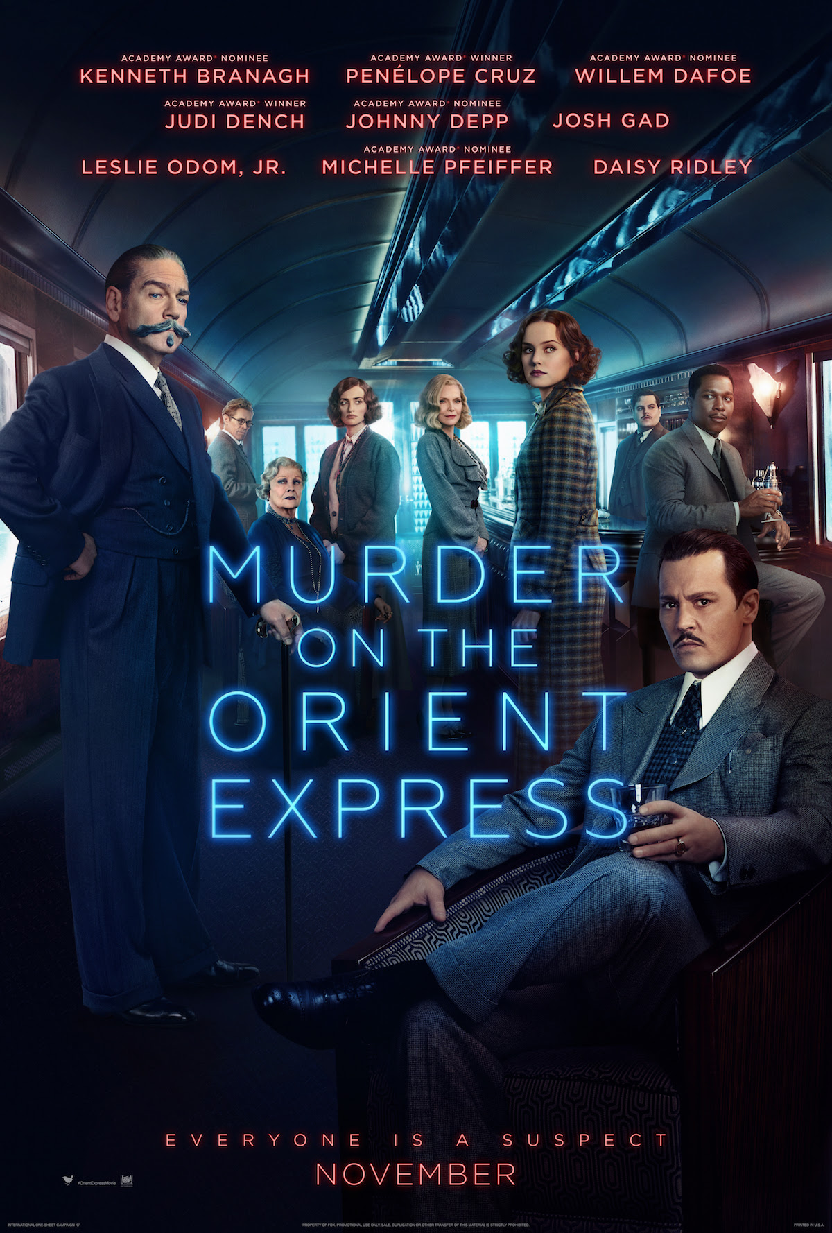 Resultado de imagem para Murder on the Orient Express 2017 posters