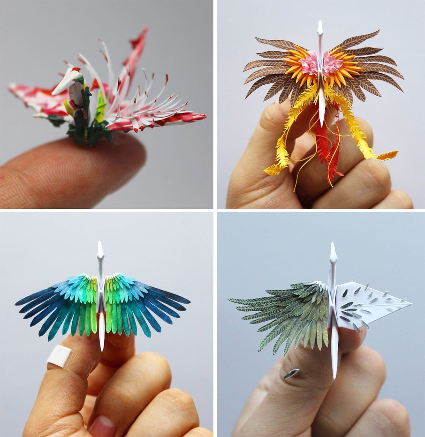 Le 1000 gru origami di Cristian Marianciuc TulipanoRosa
