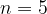n = 5 n = 5