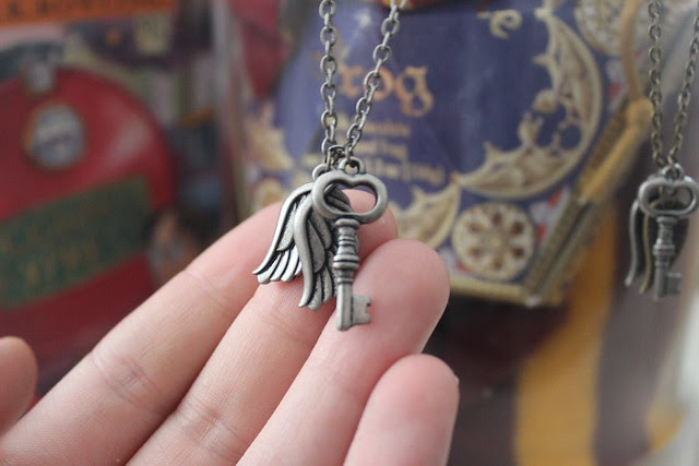 Harry Potter inspired Winged Key Necklac