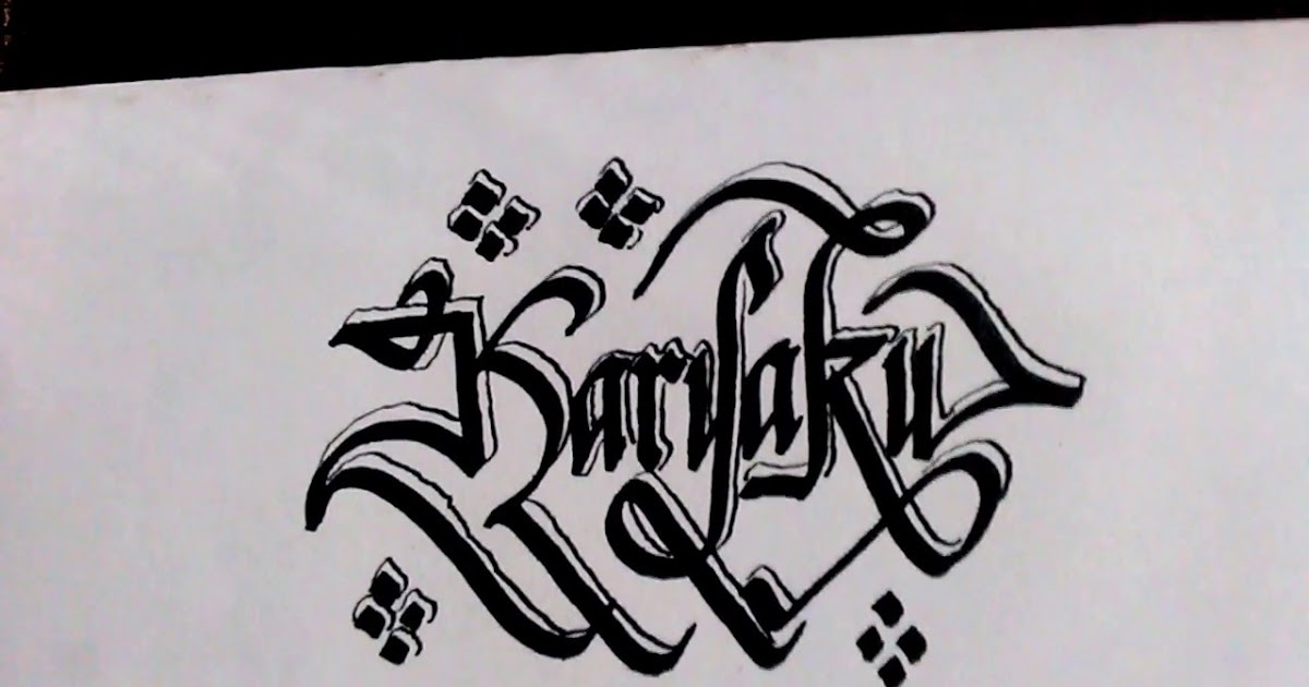 Gambar Grafiti Huruf Latin Abjad Keren