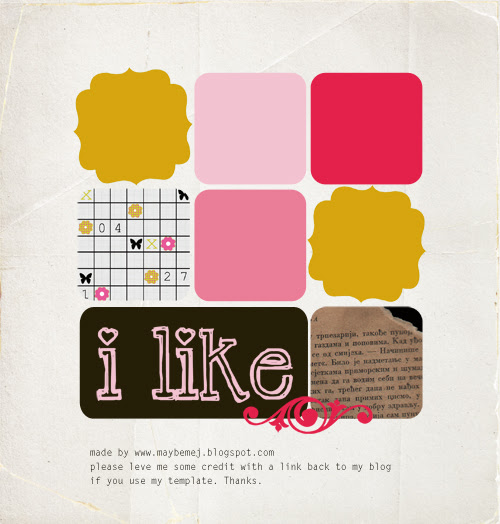 FREE maybemej-i-like-template