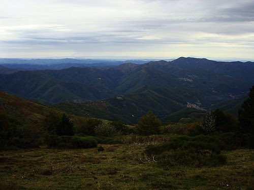 From the Cevennes, looking east
