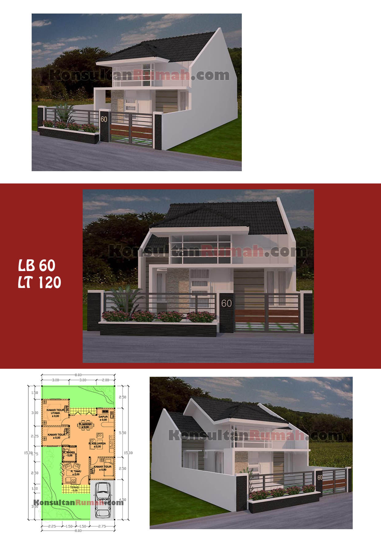 Koleksi 99 Desain  Rumah  2  Lantai  Luas Tanah 72  M  Terbaru 