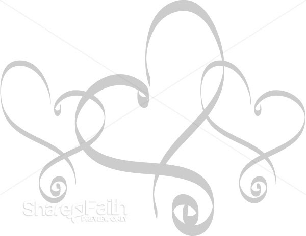 Trio of Fancy Hearts