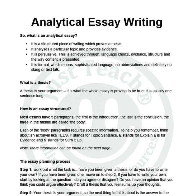 5 page essay guide