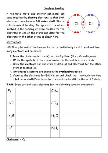 31 Covalent Bonding Worksheet Answers Chemistry If8766 - support worksheet