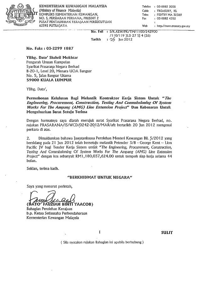 Contoh Surat Kiriman Rasmi Kepada Perdana Menteri  Contoh Surat