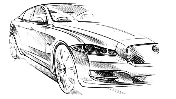 Kleurplaat Auto Jaguar - Jaguar Coloring Pages | Free download on