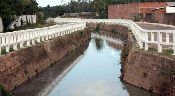 Canal do Rio Gangan: obra executada pela prefeitura