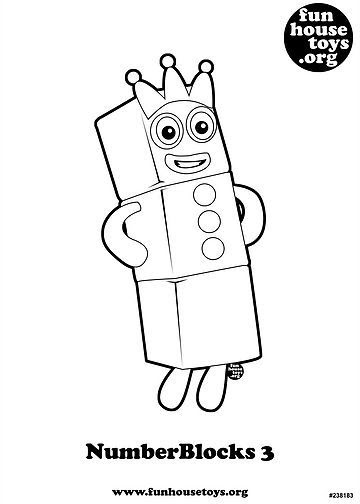 Numberblocks Coloring Pages 7